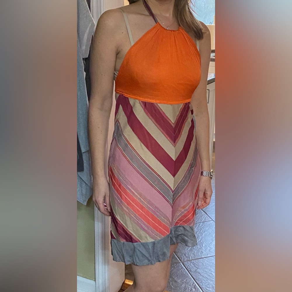 M Missoni fine Italian sweater knit halter dress. Showroom concept sample.